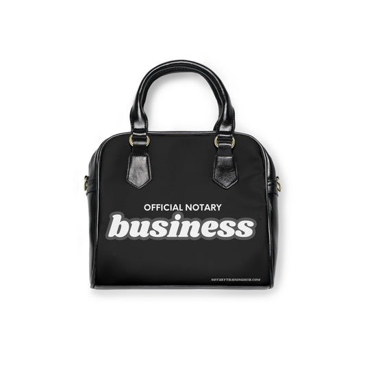 Official Notary Business" Shoulder Handbag